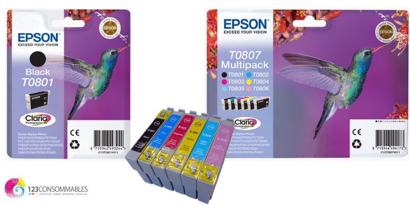 CARTOUCHES JET D'ENCRE POUR EPSON